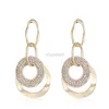 Other High-grade exaggerated earrings female net red round face new fashion earrings simple cool earrings 240419