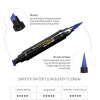 Eyeliner 2 in 1 eyeliner stempel Dubbelarmde vloeistof Eyeliner Potlood Waterdichte stempelafdichting Pen Snelle droge driehoekafdichting Eye voering