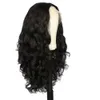 pelucas rizadas humanas peluca en forma de twig diadema de peluca negra dividida larga diadema de peluca rizada