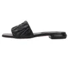 Party Chaussure Slip Luxus Sandalen Slip Favorit luxuriöser Sandalen Slingback Sandles für Frauen Designer Sandels Standard Größe