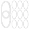 Dinnerware 20pcs Mason Jars Silicone Rings Reusable Storage Jar Sealing Lids Gaskets Replacements