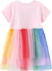 Toddler Girls Short Sleeve Dress Easter Cotton Casual Summer Appliques Shirt Jersey Dresses