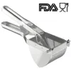 LMETJMA Potato Ricer Stainless Steel Potato Masher Heavy Duty Potato Ricer Masher For Baby Food Fruit Vegetable Juicer KC0154 240407