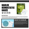 CUIU EHBO-AIDVOORDEL Hemostatische Kaolin Gauze Combat Nood Trauma Z-voudig oplosbaar voor IFAK Tactical Military EHBO-Kit Medische wondkleding D240419