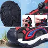 Zomermeisjes jongens sandalen gesloten teen cartoon roterende knop orthopedische kinderen sport zacht strandschoenen slippers 240407