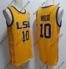 10 Angel Reese LSU Tigers Basketball Jerseys Mens Womens Cousued Hailey 11 Van Lith LSU Jersey 2023 Championnat