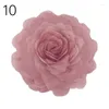 Pillow Flower Rose Tulle 3D Cover Luxury Handmade Case Sofa Pillowcase Home Decoration (Without Filling)