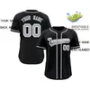 Anpassa män Kvinnor Youth Baseball Jersey Button Down Sports Tee Laser Printed SubliMation Letter Number Big Size 240412