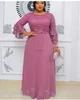 Vestidos de festa africana para mulheres de tamanho étnico para mulheres 2023 Novo moda Dashiki Ancara Lace Vestidos de noiva elegantes Turquia Muslim Maxi Dress D240419
