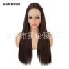 perruques bouclées humaines Fashion Fashion Womens Split Long Right Hair Simulation Simulation Front Lace Fibre synthétique Couvre-tête en dentelle Pernues