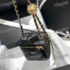 CC Bag Golden Ball Mini Women Crossbody Cross Cross Costept Work Regulowany łańcuch skórzany kołdra luksusowa torebka Vintage Moneta Zakupy