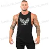 Męskie koszulki 2023 Nowy trening bawełny zbiornik na siłownię Top męski Slveres Sportswear Shirt Stringer Fashion Culturysing Singlets kamizelka T240419