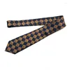 Boogbladen mode 8cm heren gestreepte polka dot plaid formele klassieke jurk zakelijke stropdeling jacquard geweven nek voor mannen feest