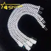 Tester Diamond Pass à chaud 925 STERLING Silver Hip Hop 6 mm 8 mm Iced VVS Moisanite Cuban Link Bracelet