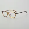 O occhiali da sole cornici NPM-93 Classica giapponese in stile giapponese Tartotalato Acetato Acetato Eyewear uomini e donne Titanio Eyewear