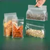 2024 Silikon matlagring containrar läcktäta containrar återanvändbara stand up zip stängd väska kopp färsk väska mat förvaring väska färsk wrap för