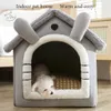 CAT Dog Letto pieghevole Piet letto per dormire il letto rimovibile e lavabile per gatto Canna per cani Nest per interni 240426