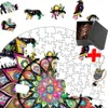 3D Puzzles Lotus Mandala Puzzle - Desafio para adultos Toys Smart Educacional - Presente Perfeito para Aniversários Puzzle de Madeira Jogos Interativos da Família 240419
