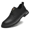 Sapatos casuais esportes ao ar livre masculino masculino atropela os brogues de couro de salto alto plataforma oxfords para o homem aumentando a altura