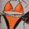 Женские сексуальные сплошные цветные бикини регулируют кружево купальник летний бразильский пляжный треугольник, набор Halterneck 240416