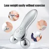 3D Roller V Face Lifting Massager Micro Current Skin Firming Wrinkle Removal Device Body Sliming Forming Massage Machine 240418