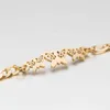 Bangle 1 pk 304 roestvrij staal stijlvolle armbanden goud kleur mode holle vlinder hanger ketting armband sieraden voor vrouwen 16 cm longl240417