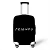 Tillbehör 1832 '' Friends TV -show Elastic Thicken Bagage Suitcase Protective Cover Protect Dust Bag Case Cartoon Travel Cover