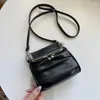 SOLDI PERCHIE 2024 Clip della borsa a tracolla a una spalla di moda alla moda piccola in pelle pU di alta qualità quadrata