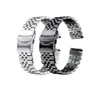 Bracelet en acier inoxydable 18 mm 19 mm 20 mm 21 mm 22 mm 24 mm 26 mm Femme Men Silver Solid Metal Watch Band accessoire1681906