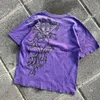 T-shirts pour femmes vintage décontractée y2k hip hop gothique gothique imprime esthétique mode rond cou t-shirt street street manches courtes hommes femme tops