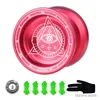 Yoyo LESHARE YOYO Ball Magic Yoyo Single Metal Alloy Professional Competition Version Yo-Yo Ball Durable Easy Install