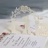 1020pcs Carte d'invitations de mariage en papier perlé en or blanc