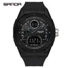 ساعة معصم Sanda 3138 Top Sports Sports Watches Fashion Quartz Watch Man Waterproof Wristwatch للرجال على مدار الساعة Relogios Maschulino