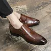 Chaussures habillées Chaussures moines hommes bas talon double boucle carrée orteil carré marron noir entreprise formelle pour taille 38-48