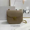 Bolsas de grife de ponta para mulheres Celli Celli Novo sinal de dente frontal Couro completo Bolsa de bolsa de bola de moda versátil Chainle Original 1: 1 com logotipo e caixa de verdade