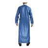 Men's Patchwork Bright Polyester Middle Eastern Robe Casual Ethnic Arab Dress Prayer Clothing