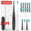 Cepillo de dientes Canoul Sonic Electric Dooth Cepship Professional 5 Modos recargables de cepillo de dientes impermeable como regalo Y240419