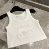 Kvinnors sexiga brev beskuren tank tops sexig sommarhoppare camis utomhus pullover tees lyx designer kvinnor ärmlösa tshirts kvinna kläder