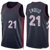 Joel Embiid Jersey Tyrese Maxey Jerseys Allen 3 Iverson Retro zszyty Men City sport