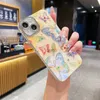 Случаи сотового телефона Han Feng Blue Light Droping Butterfly, подходящая для iPhone 15 Case 14 Promax Full Package 13/12 Женщины 11 H240419