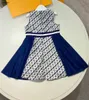 Princess Robe Robe Top Top Design Baby Jirt Taille 110-160 cm Kids Designer Vêtements Logo Printing Girls Partydress 24Pril