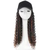 human curly wigs Womens Wig Duck Tongue Hat Bubble Face Roll Wig Small Roll Screw Roll Long Roll Wig Hat