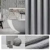 Thickened Waffle Solid Color Shower Curtain Non-porous Double-sided Waterproof and Mildew Shading Suitable for Toilet Bathroom 240419