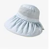 Bérets Houstable Fisherman Hat Fashion Anti UV Wide Brim Beach Cap Sun Visor Summer