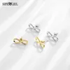 Stud Earrings Fashion Pave Zircon Infinity Geometric 8 -shped Piercing For Women Wedding Party Jewelry Gift