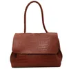 FODE Women Leder Aktentasche mit großer Kapazität Leichte strukturierte Bürobeutel für trendige weibliche Executive -Koffer 240418