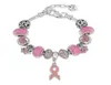 Linkkette PBR116 PinkwhiteredBluegreenorange Ribbonkrebs Bewusstsein Kristallharz Perlen DIY Armband Schmuck für Women3086763