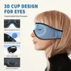 Mask for Sleep Headphones Bluetooth 3D Eye Mask Mask تشغيل سماعات نوم مع مكبر صوت HD المدمج 240419