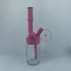 Colorato degradabile in plastica degradabile in vetro spesso giaccino da bong shisha fumatori tubi con tubo con tubi gorgogliali filtro Herb tabacco piattano per olio di tabacco ciotola design di sigarette portatili dhl