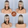 human curly wigs Wig Ruili Fashion Gradient Color Chemical Fiber Full Head Set Wig